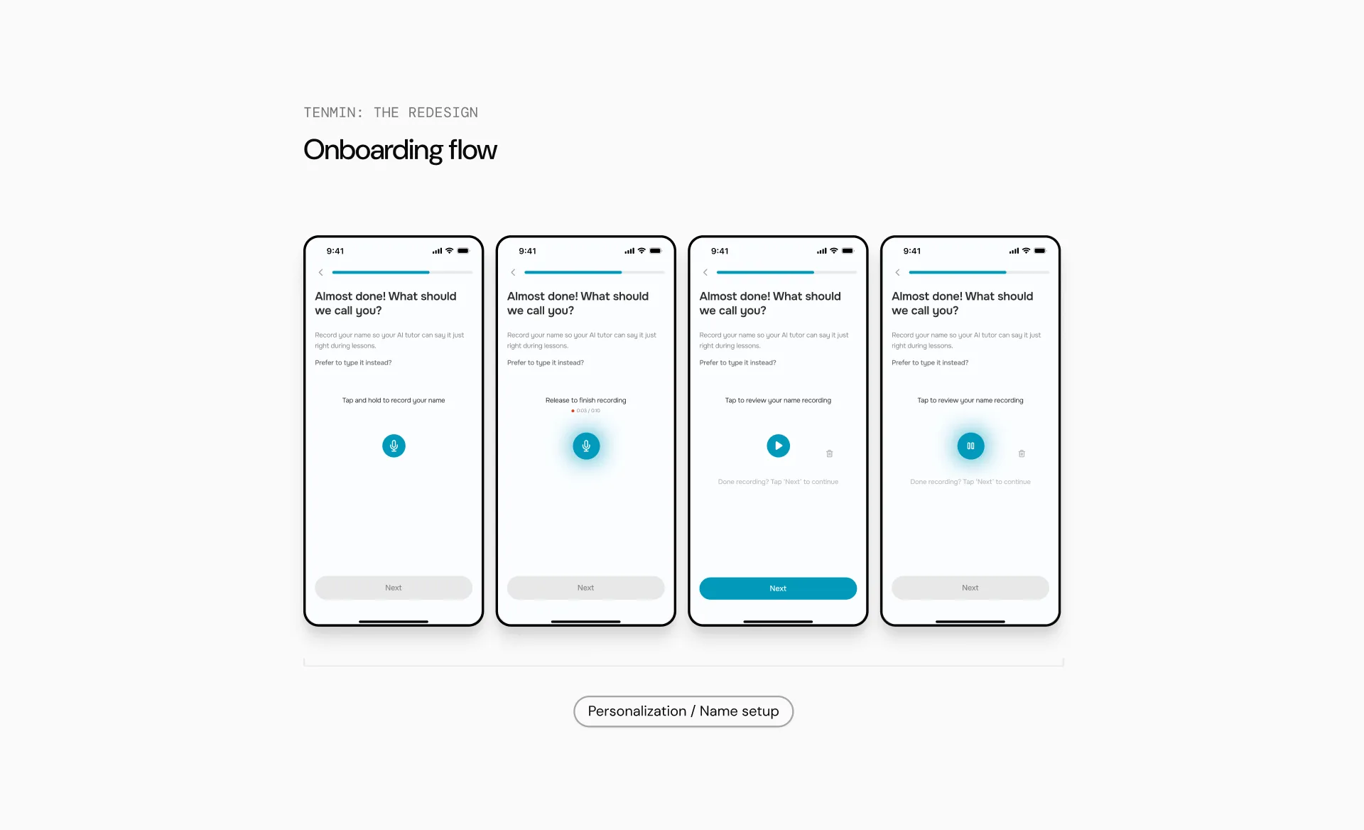 Redesigned onboarding screens, first detail view