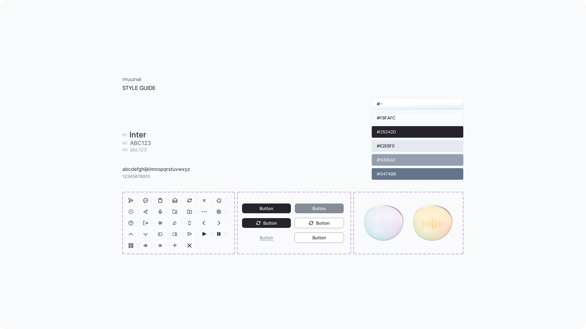 Component library built for muunai
